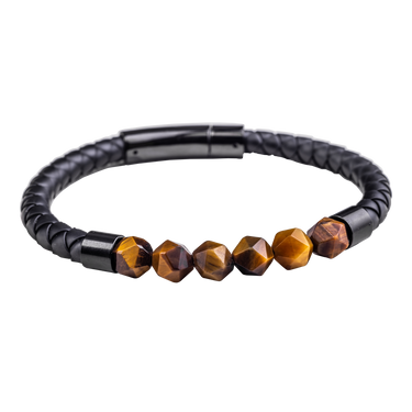 Pulsera Piel c/ Ojo de Tigre